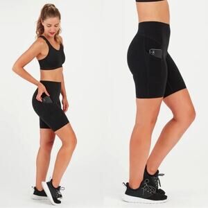 NWT Spanx Every-Wear Bike Short Very Black athletic shorts small